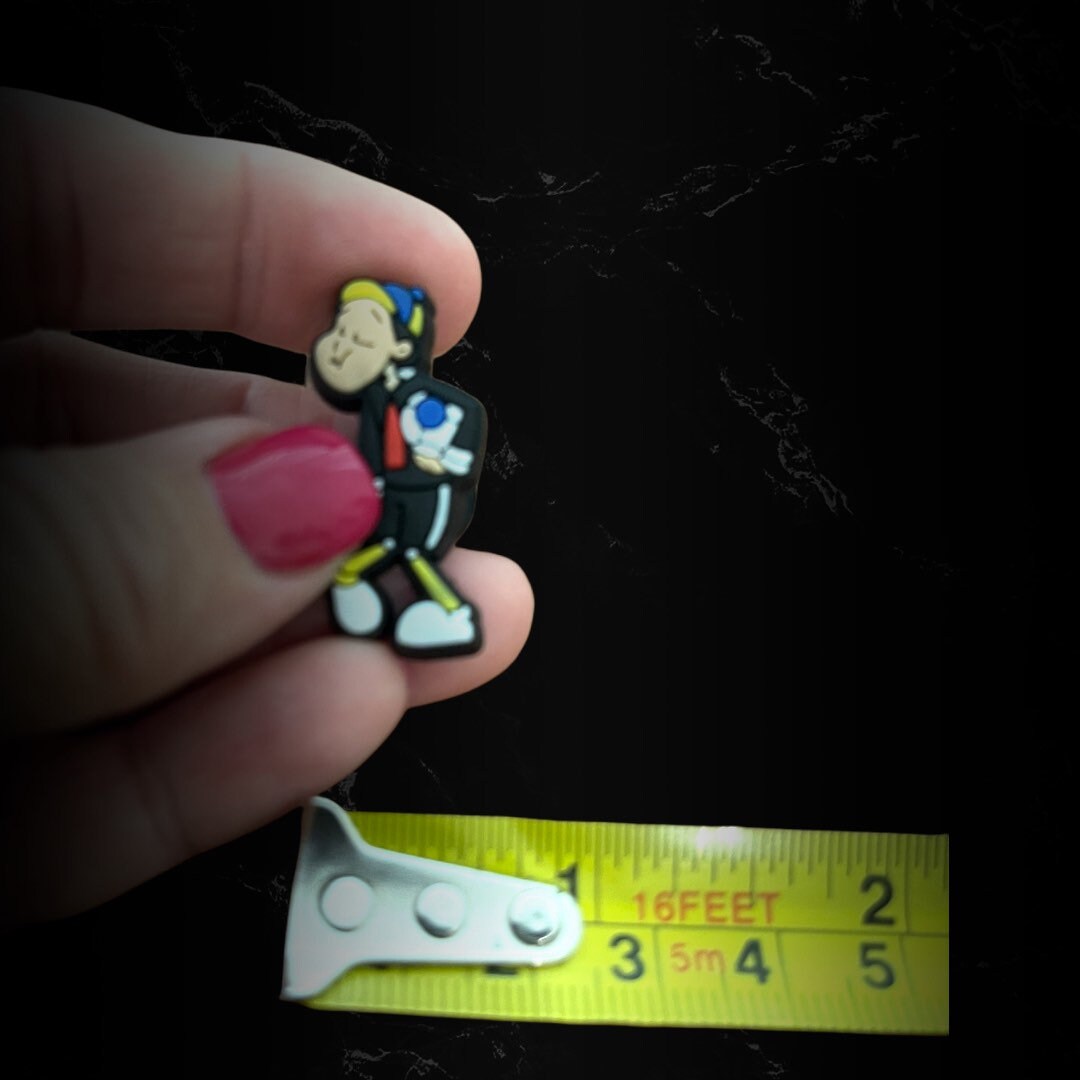 6 pc El Chavo, Set of 6 Shoe Charm Set, Mexican Inspired Croc Charms