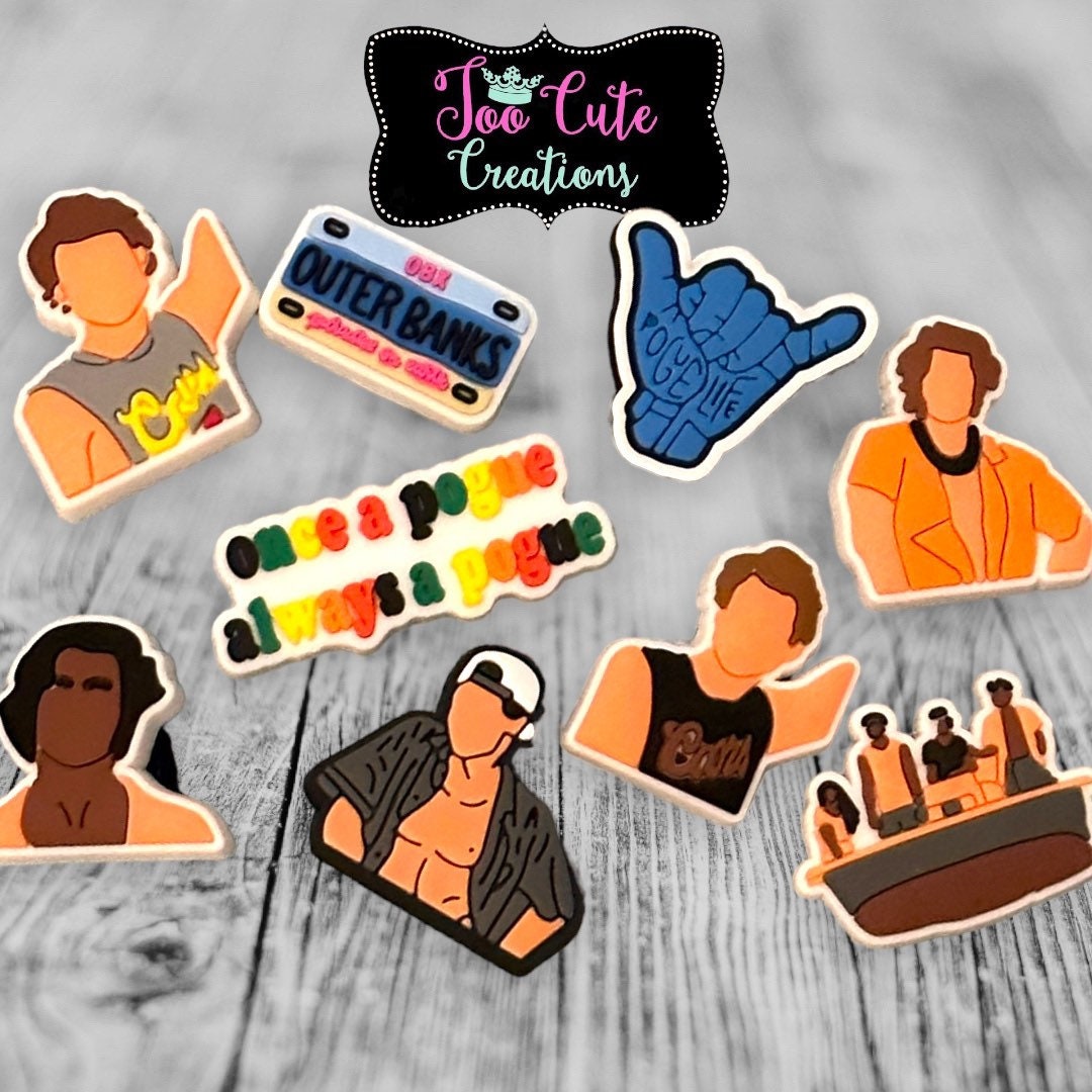 OBX Inspired Shoe Charm, Outer Bans, Beach Life