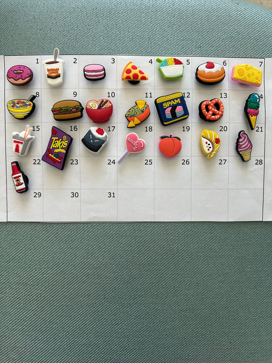 Snacks, Food, Treats Croc Charm, Junk Food Croc Accessories, Lit Charms