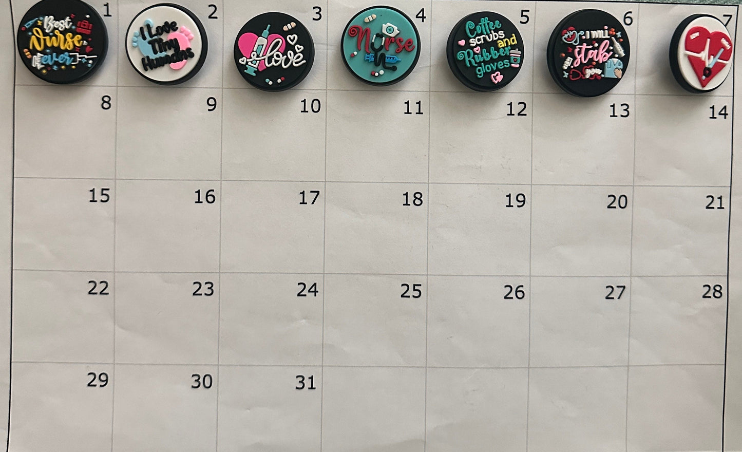 Nurse Charms, Medical Staff Charms, Health Care Worker Shoe Croc Charms, Shoe Charms, Croc Charm, Shoe Accessory