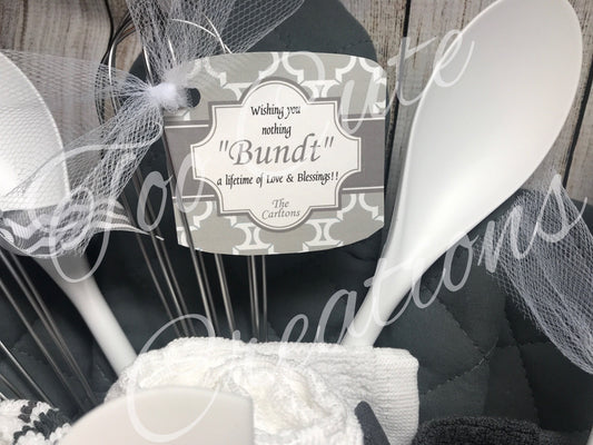 Bundt Blessings//Bridal Shower Gift//Wedding Gift Tags//