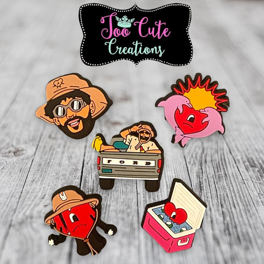 Pop Star Charms, Croc Charms | Un Verano Sin Ti Croc Charm | Croc Accessories | Lit Croc Charms