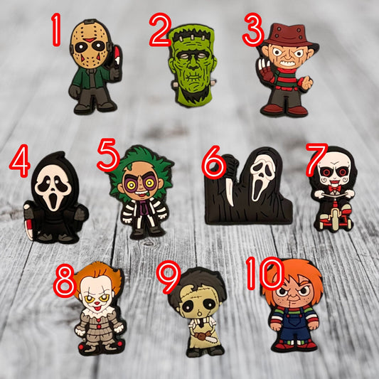 Horror Croc Charm| Halloween Croc Charms | Scary Croc Charms | Fashion Charms | Croc Accessories | Bracelet Charms | Horror Film Characters