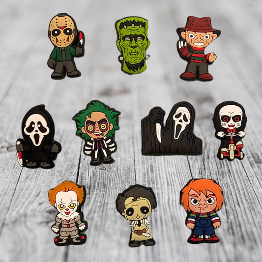 Horror Croc Charm| Halloween Croc Charms | Scary Croc Charms | Fashion Charms | Croc Accessories | Bracelet Charms | Horror Film Characters