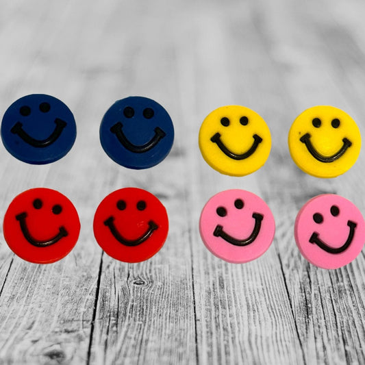 2 pc. Smiley Face Happy Croc Charms, Cartoon, Happy Croc Charms, Shoe Charms, Charm Accessories, Lit Charms, Shoe Decor