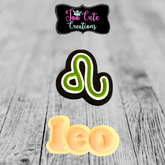 2 pc Leo Zodiac Sign/Symbol Croc Charms | Astrology Lit Croc Charms| Bracelet Charms |Accessories