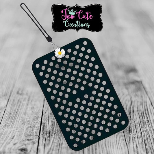 Croc Charm Holder/Organizer with FREE Daisy Charm, Rolls up, Red/Black/Blue/ Storage Mat