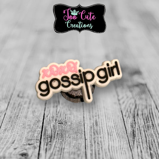 Gossip Girls Shoe Charm , 1 Piece Shoe Charm , TV Series Charms, Teen charms