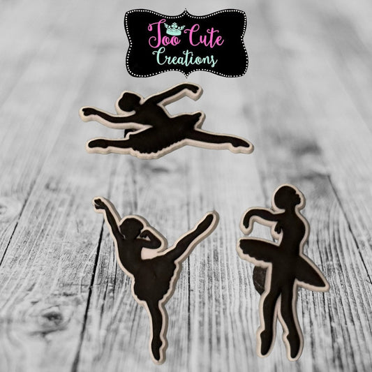 3 pc Ballet Charm Set, Dance Shoe Charm Set, Shoe Charm, Croc Charm, Shoe Accessory