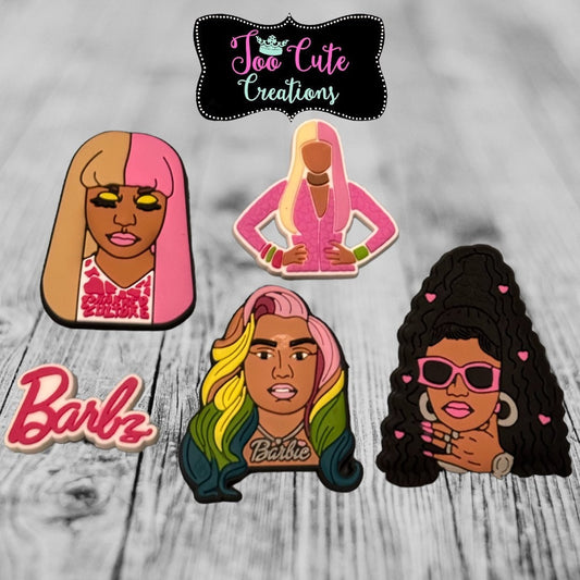 Queen of Rap Shoe Charm, Shoe Charm, Super Freaky Girl, Barbz, Queen of Rap, Large Nicki Minaj Charms