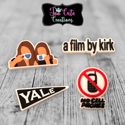Gilmore Girls Shoe Charm 4 Piece Set, TV Series Charms, Luke’s, a film by Kirk