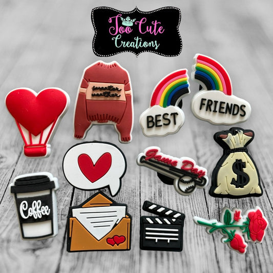 Pop Star Theme Shoe Charms, Little League, Best Friends, Online Love, Heather, Movies