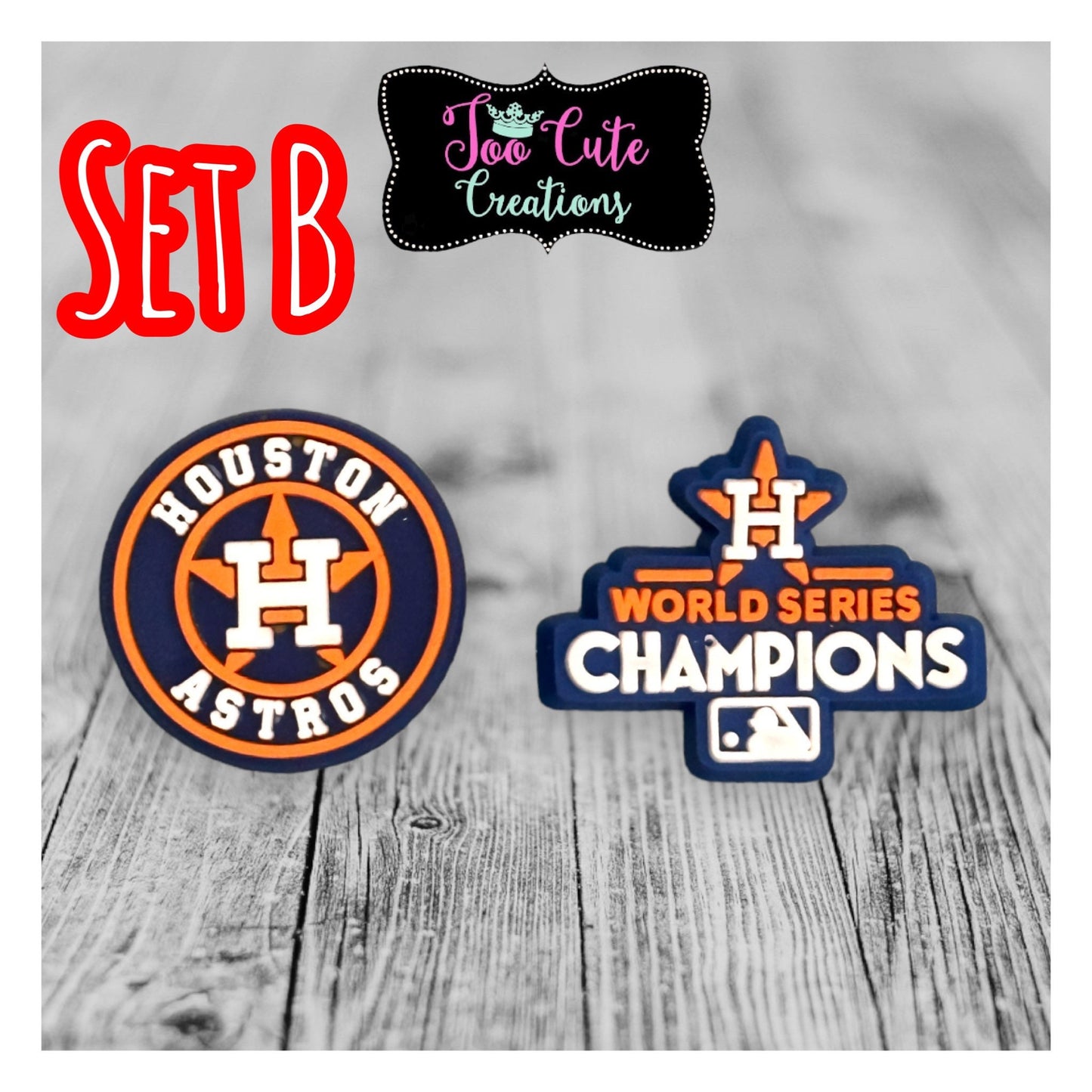Houston Baseball Shoe Charm,  Shoe Charm, Baseball Charms, World Series Champs