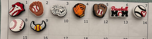 Baseball Theme Shoe Charms , Shoe Charm, Croc Charm, Shoe Accessory