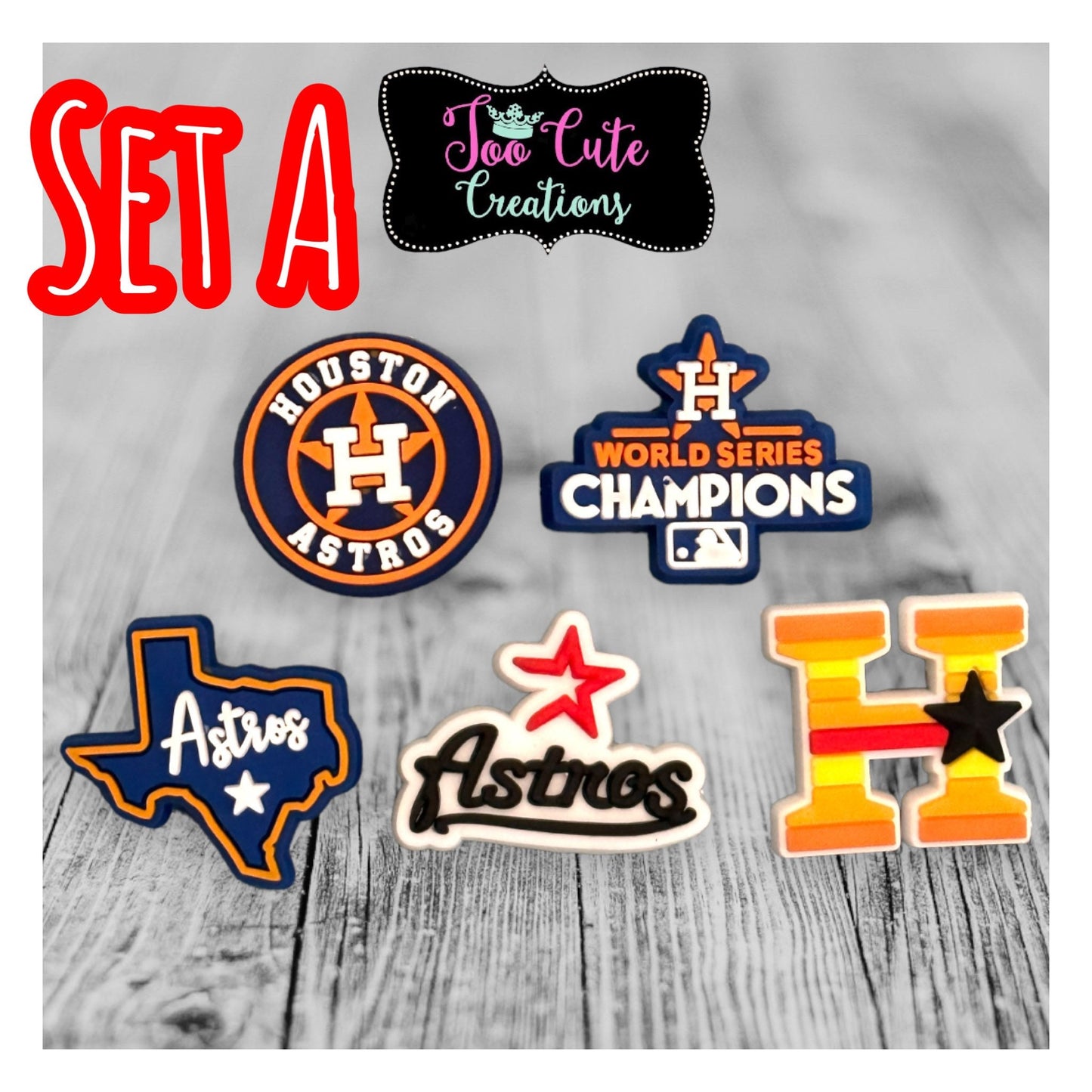 Houston Baseball Shoe Charm,  Shoe Charm, Baseball Charms, World Series Champs