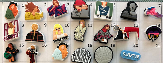 TS Version Theme Shoe Charms, Celebrity Charms, Pop Star Charms,Music Charms