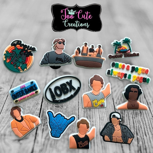 OBX Inspired Shoe Charm, Outer Bans, Beach Life