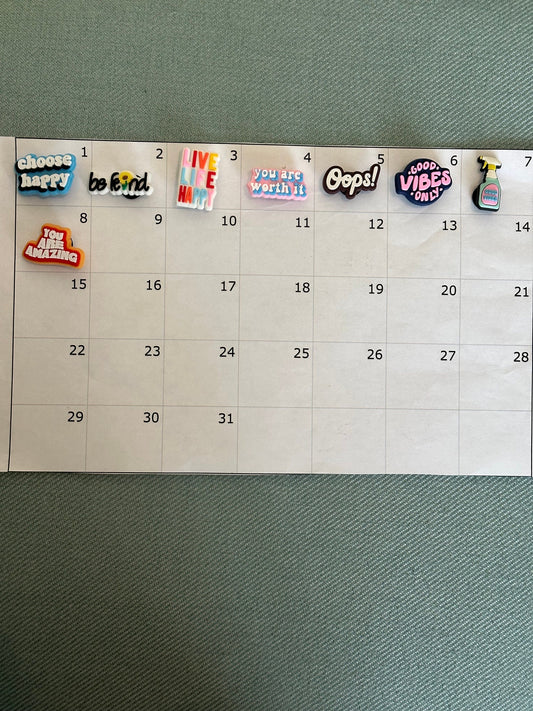 Good Vibes, You Are Amazing, Choose Happy, Be Kind, Croc Charm | PVC Charm | Shoe Clip | Charm | Accessory