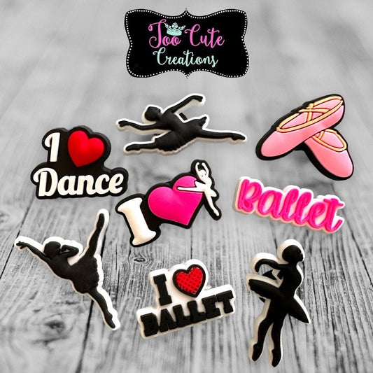 Dance, Ballet, Dancer, Ballet Shoe Croc Charms, Shoe Charms, Croc Charm, Shoe Accessory