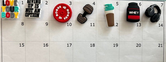 Fitness, Weight Lifting, Workout, Health, Power Lifting Shoe Croc Charms, Shoe Charms, Croc Charm, Shoe Accessory